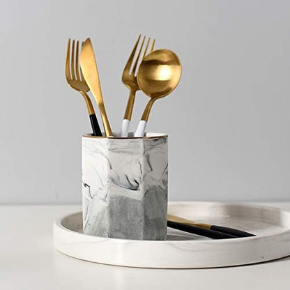Pen Holder, Pencil Holder for Desk, Practical Ceramic Pencil