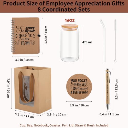 56 Pcs/8 Sets Employee Appreciation Gifts Bulk, Teacher Appreciation