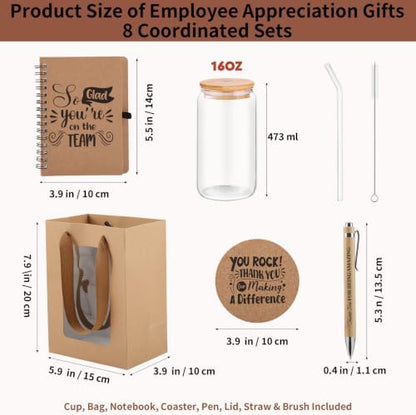 56 Pcs/8 Sets Employee Appreciation Gifts Bulk, Teacher Appreciation