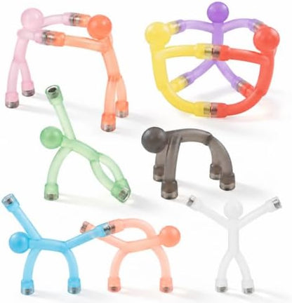 10PC Magnetic People, Magnetic Push Pins, Colorful Magnet Men