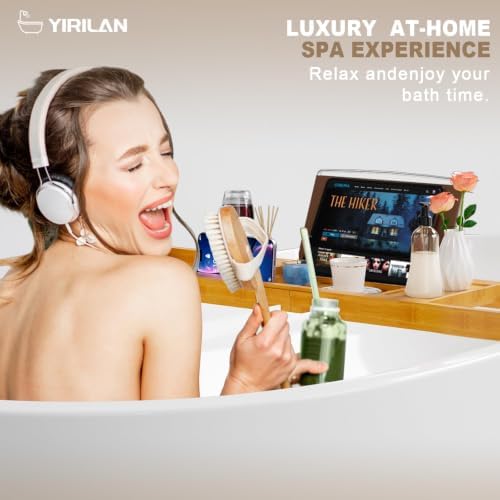 Bathtub Tray Caddy, Expandable Bath Tray, Unique House Warming
