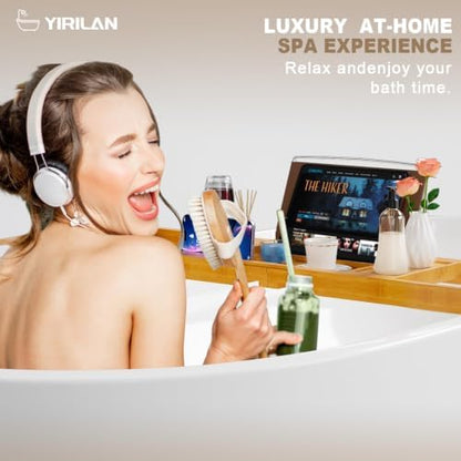 Bathtub Tray Caddy, Expandable Bath Tray, Unique House Warming