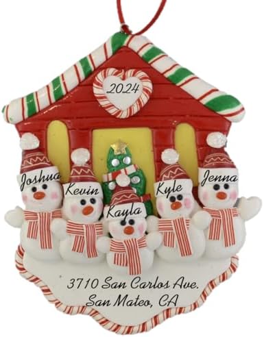 First Christmas in a New Home - Personalized Christmas Ornament