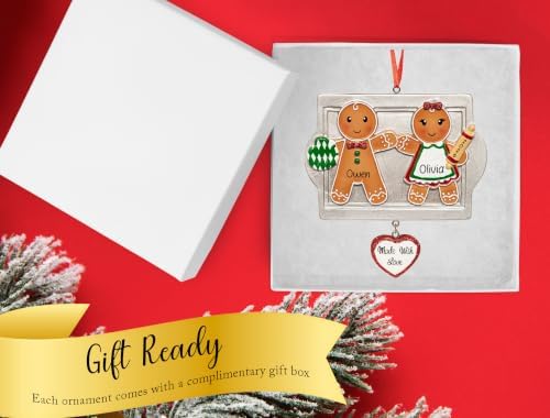 Personalized Made with Love Couple Christmas Ornament 2026