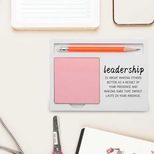 Leadership Appreciation Gift Desk Organizer with “Presence and Impact”
