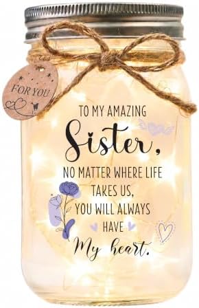 Solmay Sister Birthday Gifts, Birthday Gifts for Sister Adult Keepsake