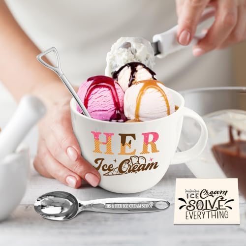 Hexagram His And Hers Gifts, Anniversary Couples Gifts Set Ice Cream
