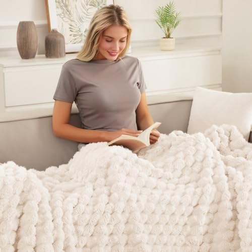 Whale Flotilla Soft 3D Jacquard Fleece Throw Blanket for Couch & Bed