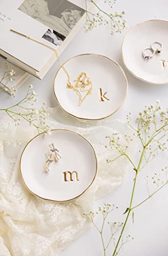 COLLECTIVE HOME Ceramic Jewelry Tray, Trinket Dish, Gifts for Women