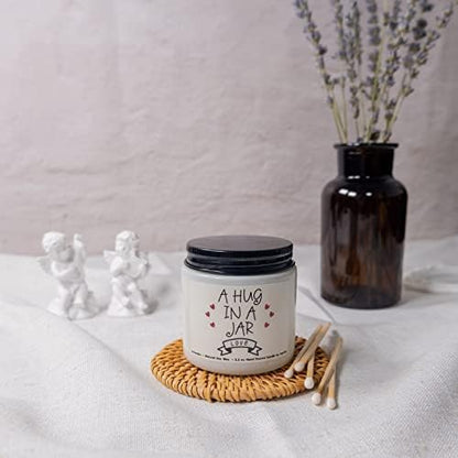 A Hug in a Jar - Lavender Scented Candles: Love & Thinking of You