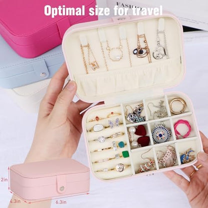 Small Travel Jewelry Case Organizer,Mini Travel Essentials for