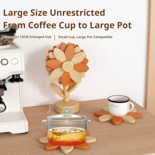 Sunflower Trivets for Hot Dishes & Pans,Xmas Housewarming Gifts New