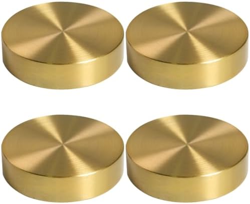 4 pcs Chinese Calligraphy Paperweight Brass Golden Calligraphy