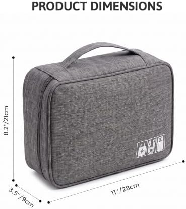 OrgaWise Electronics Travel Organizer, Three-Layer Tech Case