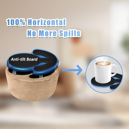 Xchouxer Couch Cup Holder Pillow, Sofa and Bed Organizer Caddy for