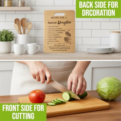 Gifts for Daughter Birthday Gift Ideas, Recipe Cutting Board for