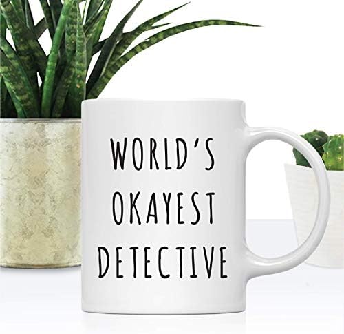 Andaz Press Funny 11oz. Coffee Mug Gag Gift, Playful, World's Okayest