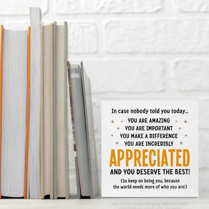 Appreciation Gifts Wooden Box Sign Thank You Gifts for boss teacher
