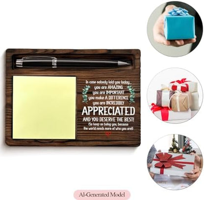 Motivational Sticky Note Holder Thank You Appreciation Gifts for Women