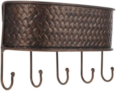 DOITOOL Xmas Wall Mount Key Organizer Iron Vintage Basket Shelf