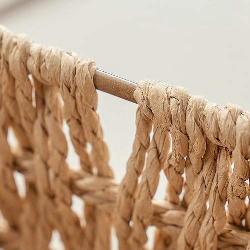 GIB Small Wicker Woven Storage Baskets for Organizing with Handle and