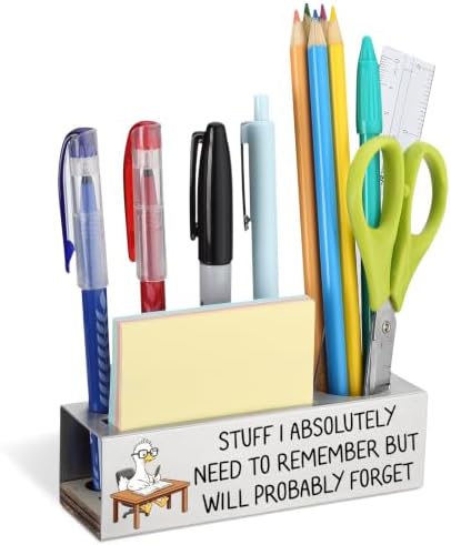 Vivopisew Funny Coworker Gift Pencil Holder for Desk, Stainless Steel
