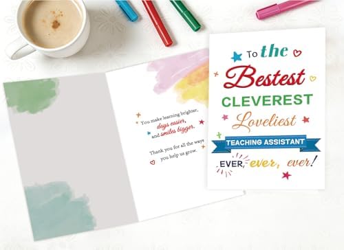 Thank You Card for Teaching Assistant, Appreciation Gift