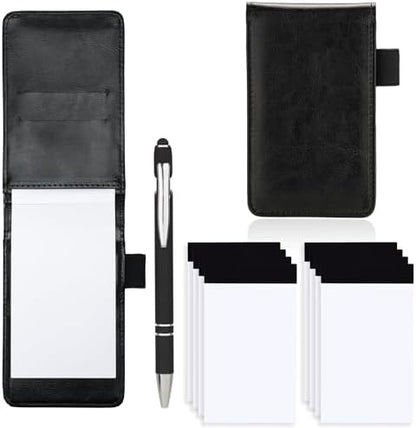 Camelmother 10Pcs Pocket Notepad Holder Set Notebook 3 x 5 Inch With