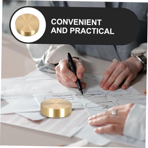 2pcs Brass Paperweight Set for Calligraphy and Office Display