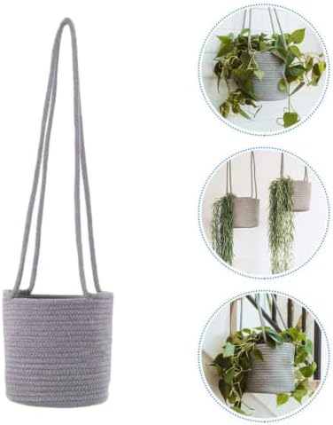 Hand Woven Plant Hanger Basket for Trailing Houseplants and Dried