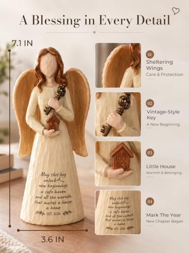Housewarming Gifts New Home, Guardian Angel Figurine for New