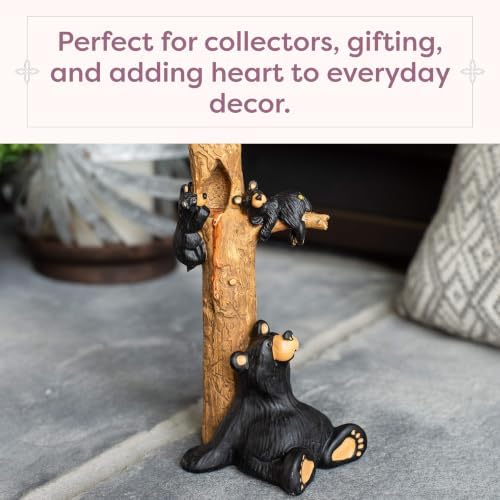 DEMDACO Bearfoots by Jeff Fleming Honey Tree Black Bear Resin Figurine