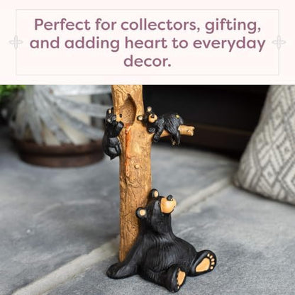 DEMDACO Bearfoots by Jeff Fleming Honey Tree Black Bear Resin Figurine