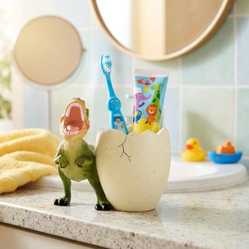 Dinosaur Pencil & Pen Holder for Desk, Kids Toothbrush Holder