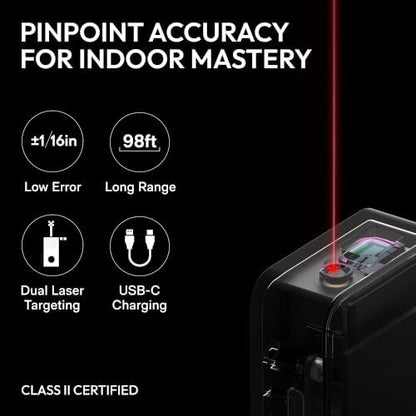 HOTO Pocket-Size Laser Measuring Tool, Gadget Birthday Gift for Men &