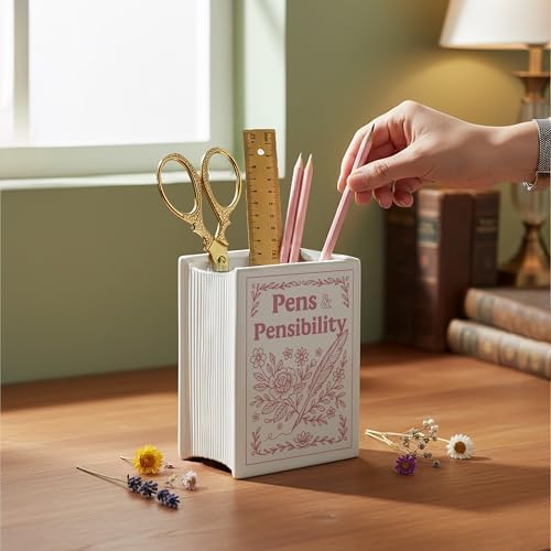 H&H Pens & Pensibility / Sense and Sensibility Ceramic Pencil Holder +