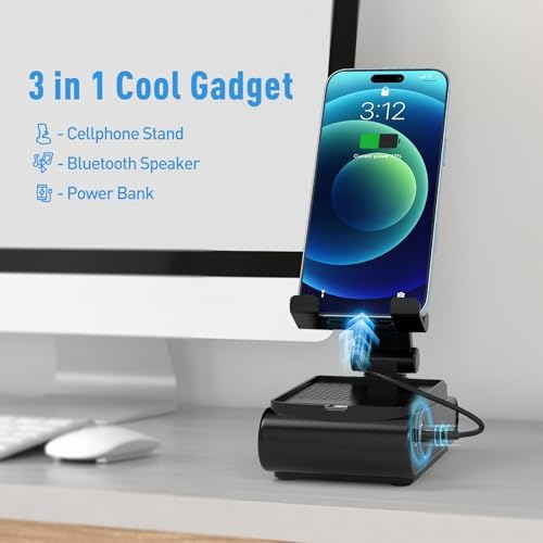 Stocking Stuffers Gifts for Men, Portable Bluetooth Speaker with Cell