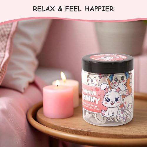 Emotional Support Bunny Gifts For Women - Daily Affirmation Cards For