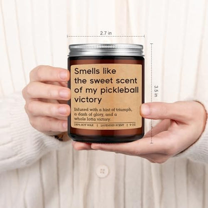 GSPY Candle, Pickleball Gifts for Women, Men - Pickle Ball Accessories