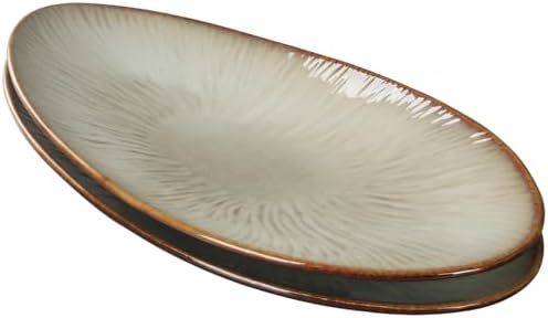 Ceramic Serving Platters, Dinner Plate Set of 2, Large Serving Tray