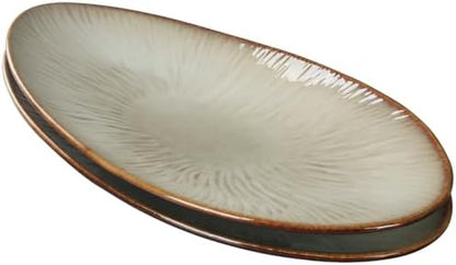 Ceramic Serving Platters, Dinner Plate Set of 2, Large Serving Tray