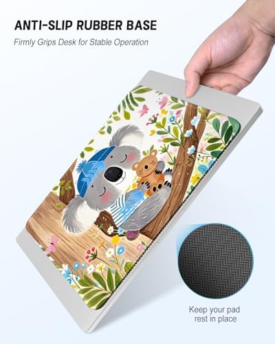 Mouse Pad, Cute Mouse Mat, 10" x 8", Cute Koala and Bear