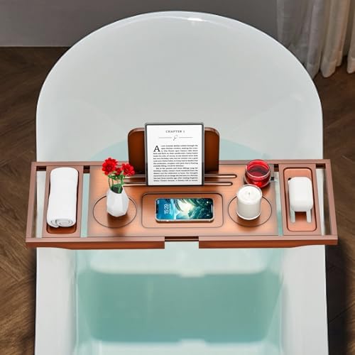 Banlilu Bathtub Tray - Bath Tray Expandable - Bath Tub Tray Table for