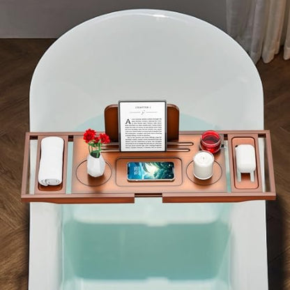 Banlilu Bathtub Tray - Bath Tray Expandable - Bath Tub Tray Table for