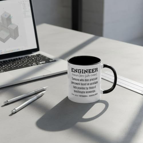 Funny Engineer Definition Gift Ceramic Coffee Mug Tea Cup 11 oz