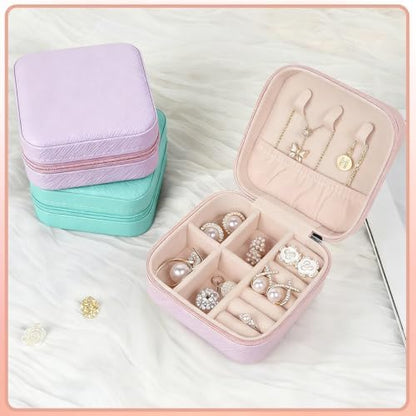 48 Pcs Mini Jewelry Travel Case Multi-Color for Rings Earrings,Wedding