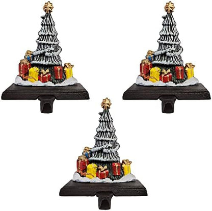 Lulu Decor, Cast Iron Decorative Christmas Tree Stocking Holders for