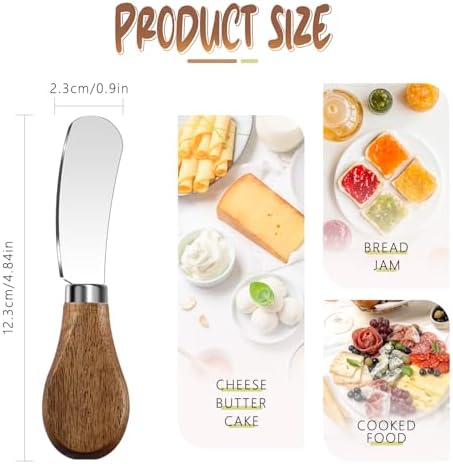Butter Knife Spreader, Cheese Spreader Knives Set of 4, Stainless