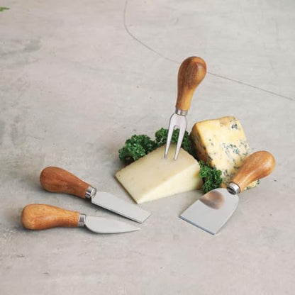 Twine Gourmet Cheese Knives - Stainless Steel Knife Set - Charcuterie