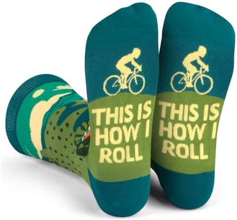 Lavley Bike Socks Funny Gifts for Cyclists and Bicycle Lovers Men and